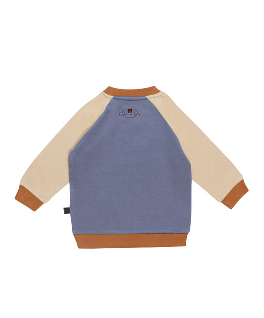 Kids up baby sweatsirt-Stone blue