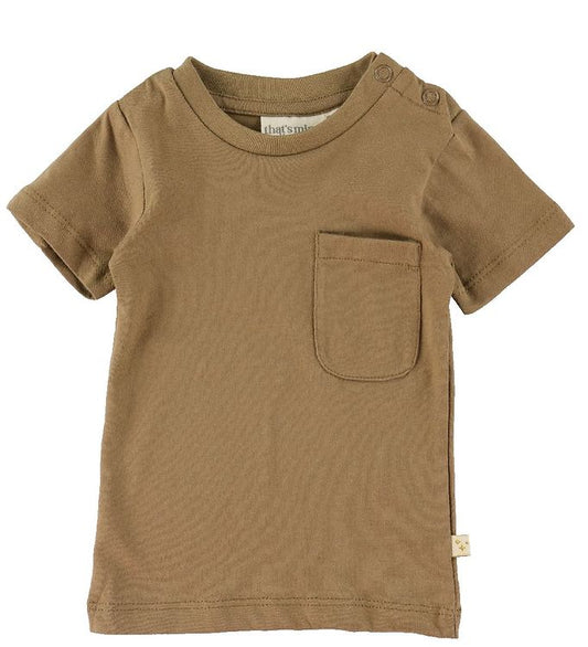 That's Mine T-shirt - 2-pk - Tino - Stripes/Earth Brown